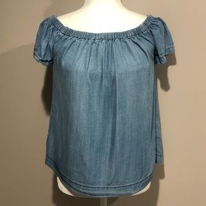 Velvet Heart Tencel Denim Boho Top